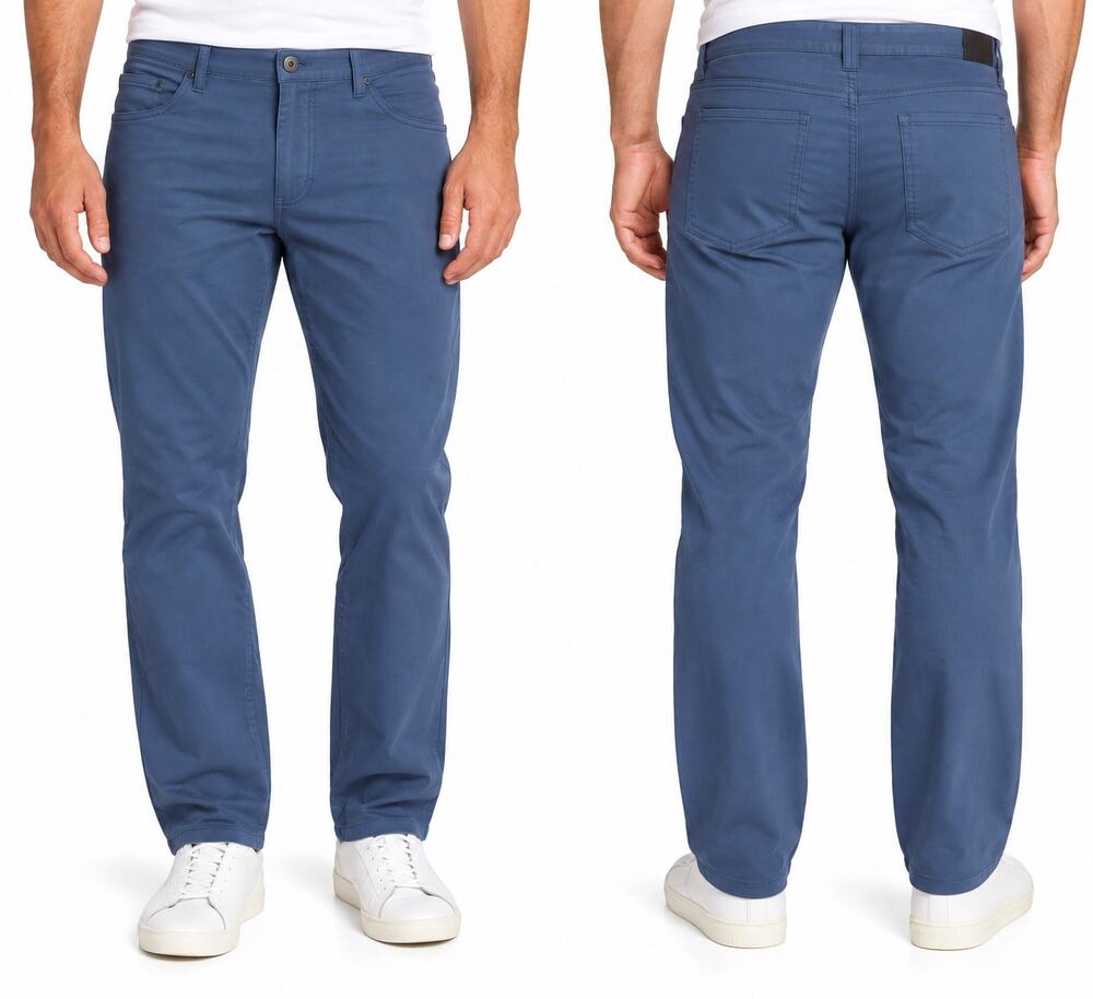 Vineyard Vines Men’s On-The-Go 5 Pocket Pants 33x32 Blue Stretch Chino